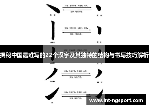 揭秘中国最难写的22个汉字及其独特的结构与书写技巧解析